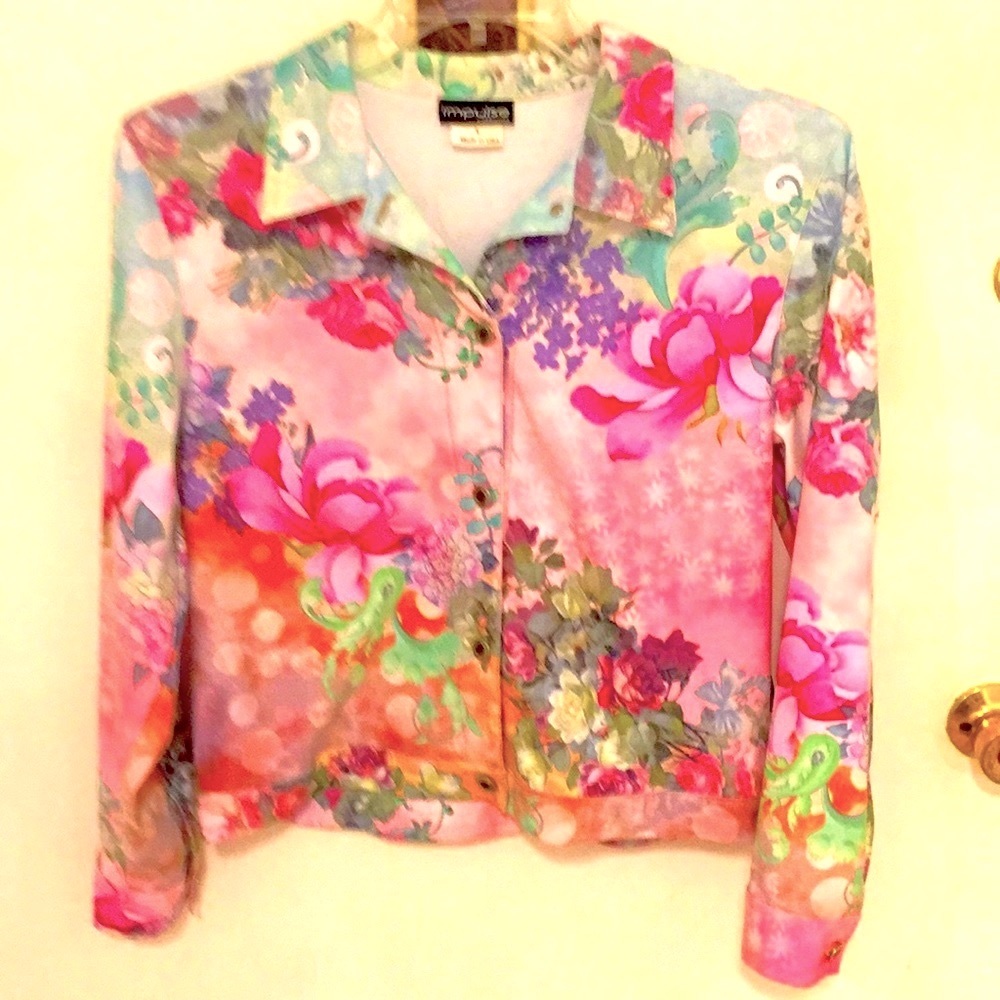 Beautiful Impulse Floral Jacket JUST REDUCED